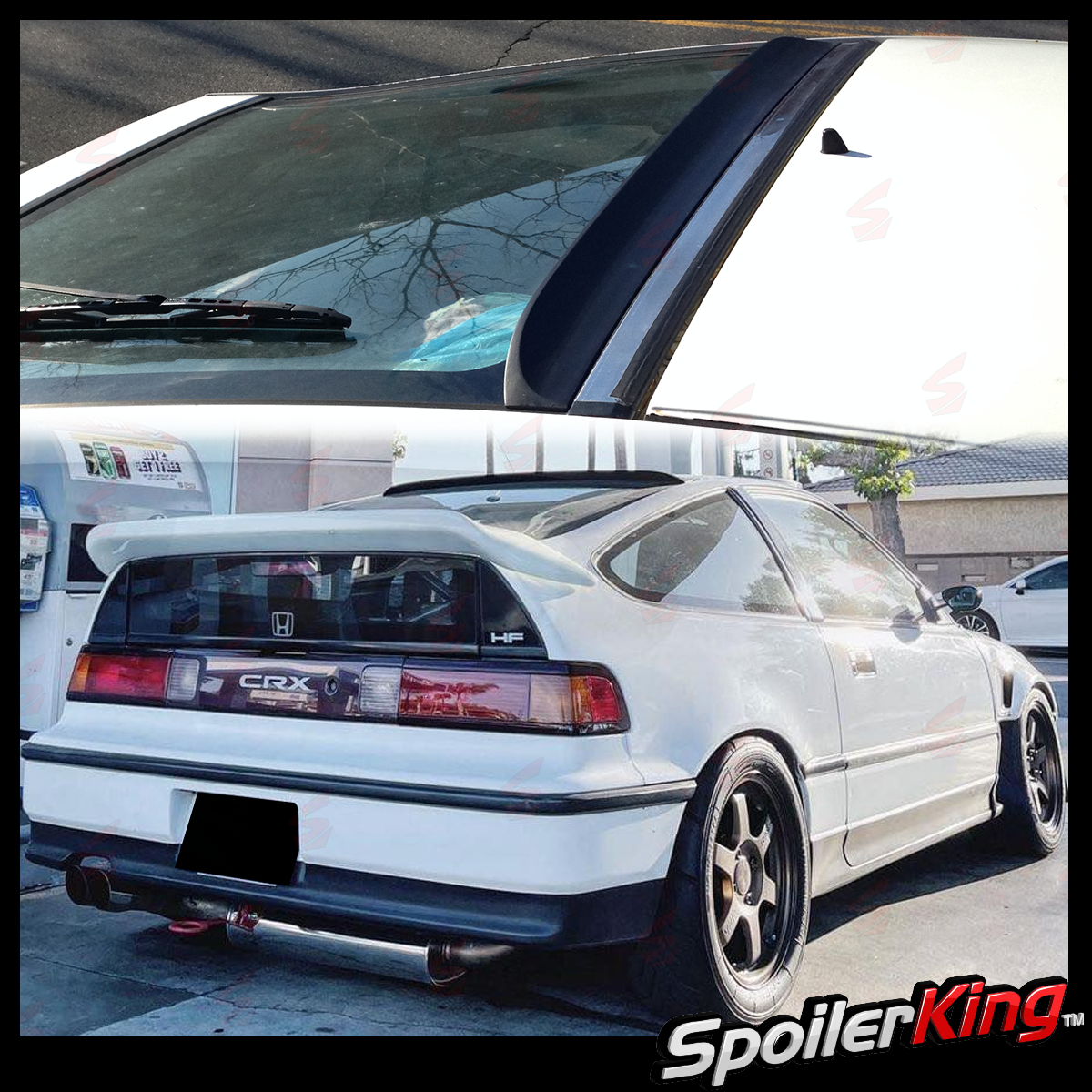 Dark Smoke In-Channel Rain Guard Visors For Honda CRX 2-Door Coupe (1988-1991) – 2-Piece Set