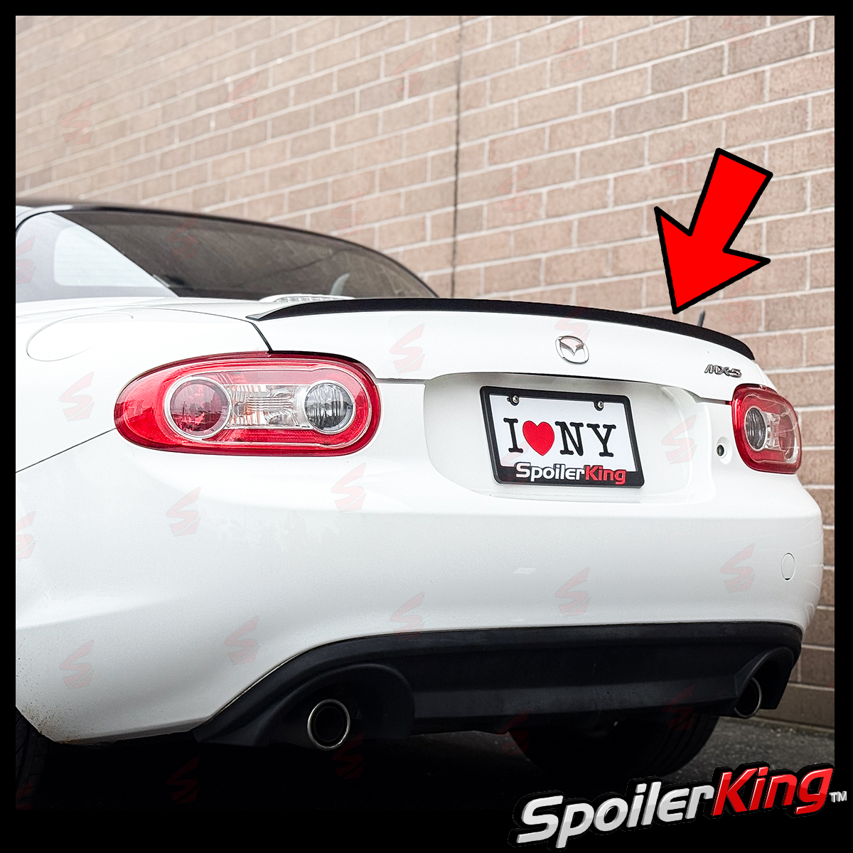 thumbnail interactive-video image 1 of SpoilerKing MAZMI21990244L Rear Trunk Lip Spoiler For Mazda Miata NA 1990-1997 - Unpainted Flat Black Urethane 1 of 3