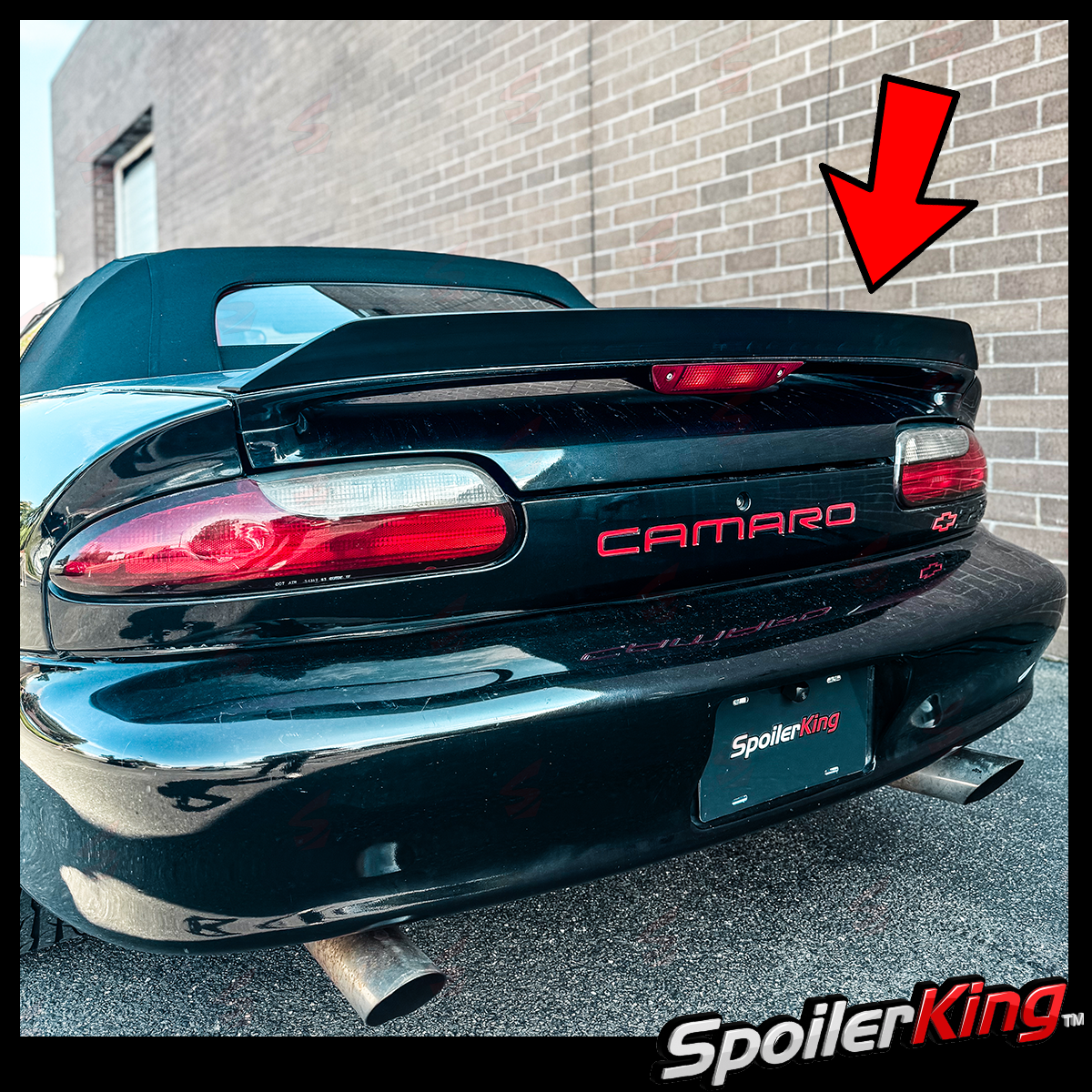 Duckbill Trunk Spoiler For 1993-2002 Chevrolet Camaro Z28 - Unpainted Polyurethane 380P Style
