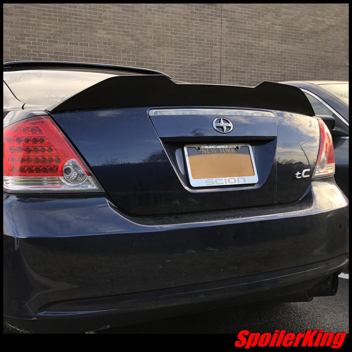 IKON MOTORSPORTS Rear Trunk Spoiler For 2011-2016 Scion TC – Unpainted Black ABS, OEM Style