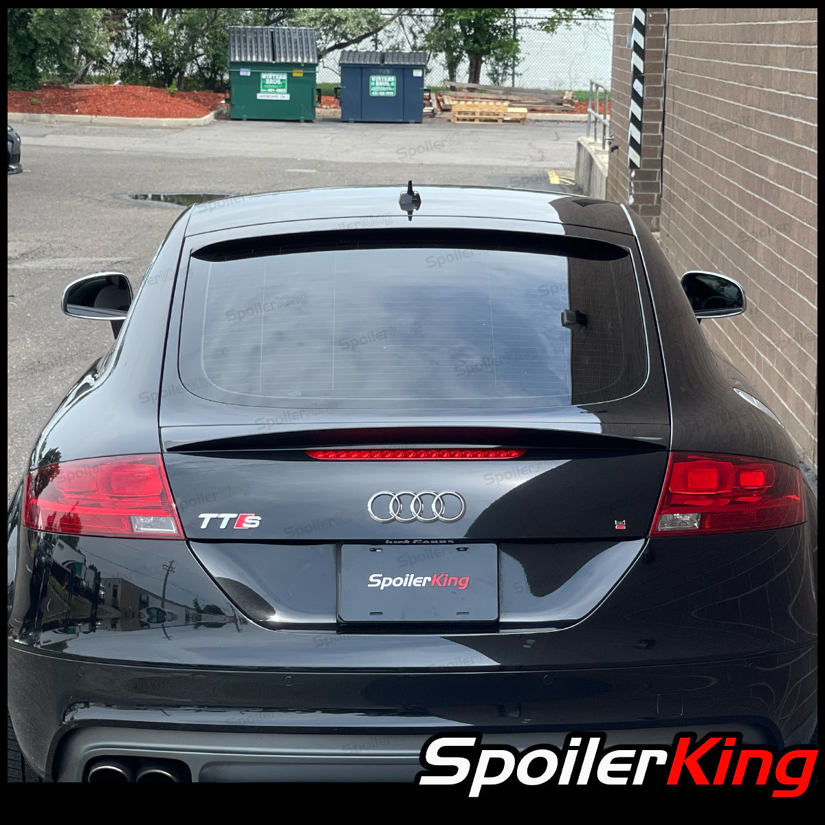 CR2CARS Rear/Roof Window Spoiler For Audi TT MK2 Coupe (8J) 2007-2015 - Unpainted Fiberglass