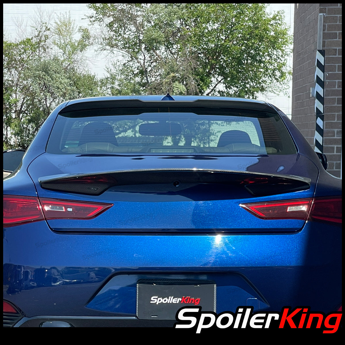 INFINITI Q60 2017-2022 Rear Window Roof Spoiler XL w/ Center Cut (380R ...