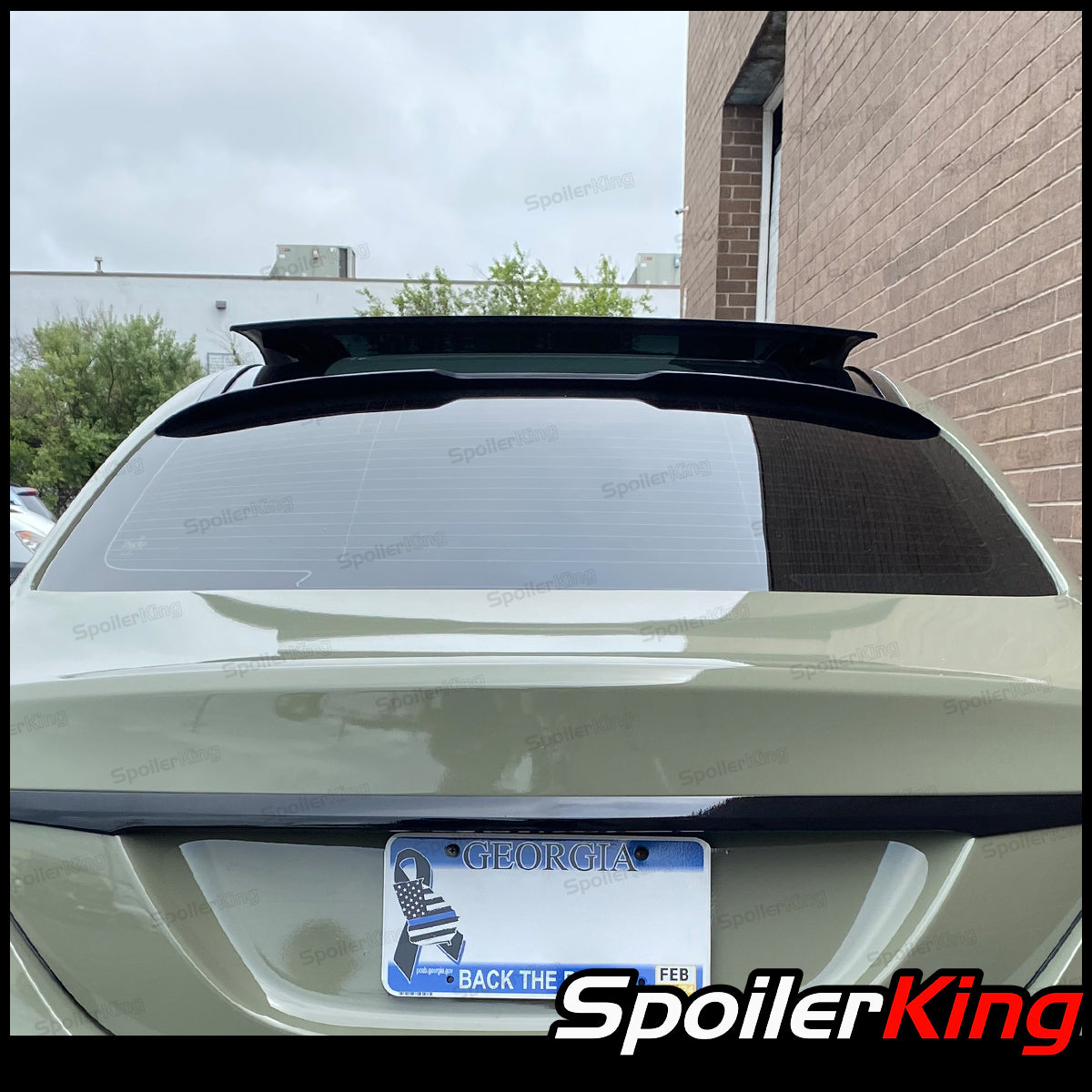 Mercedes Benz C Class W205 2015-2021 Rear Window Roof Spoiler w/ Cente ...