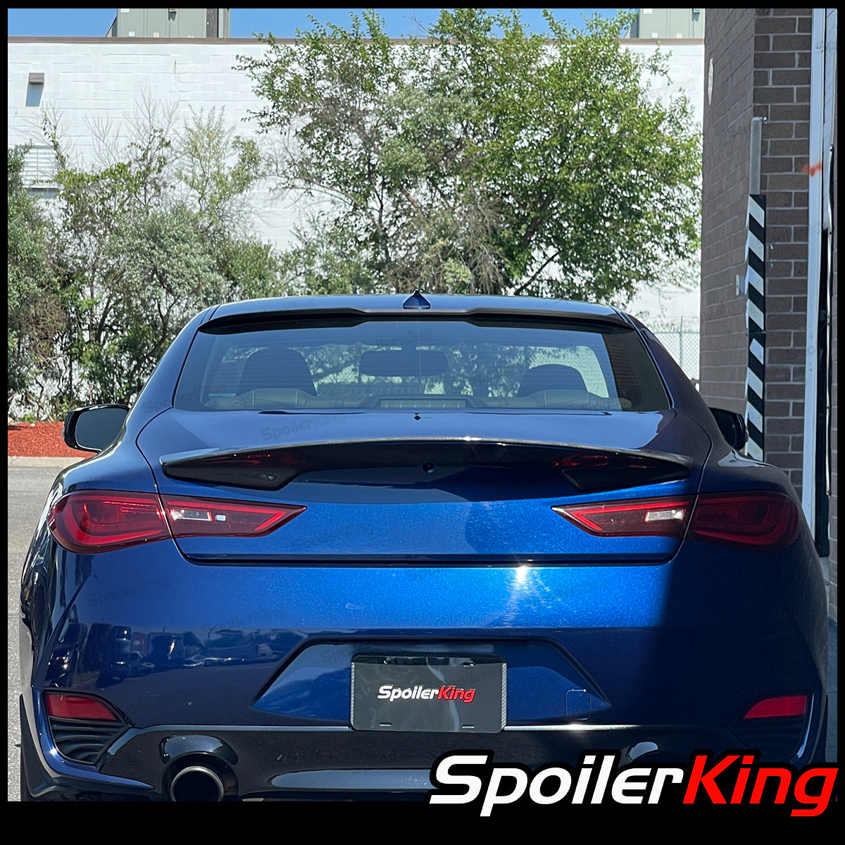 INFINITI Q60 2017-2022 Rear Window Roof Spoiler w/ Center Cut (284RC ...