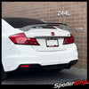 Honda Civic SI 4dr 2013-2015 Factory Spoiler Extension Add-on Gurney Flap Lip (244GF)