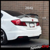 Honda Civic SI 4dr 2013-2015 Factory Spoiler Extension Add-on Gurney Flap Lip (284Q)