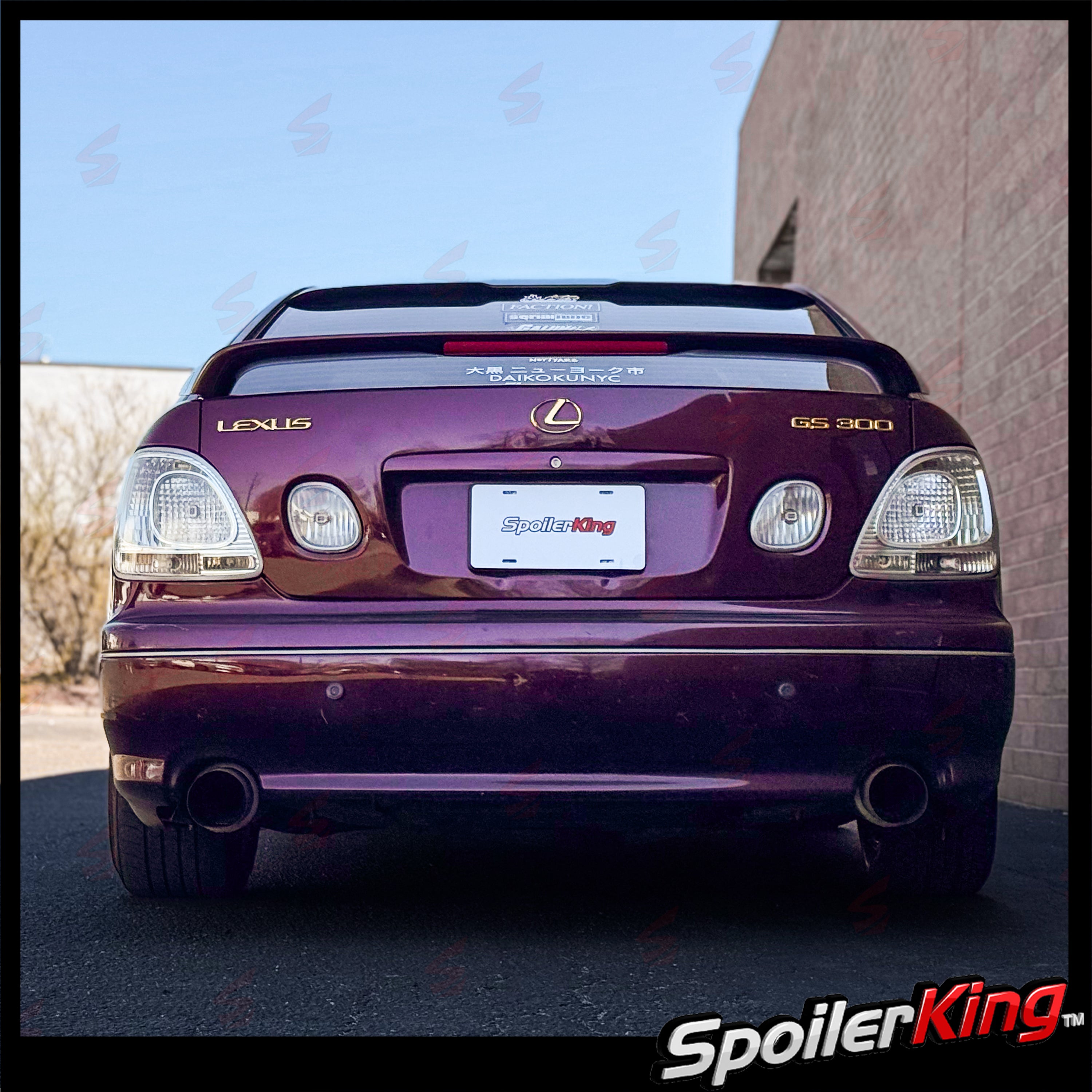 Gs300 Rear Rear Window Roof Spoiler with Center Cut for Lexus GS Series GS300 GS4 ...