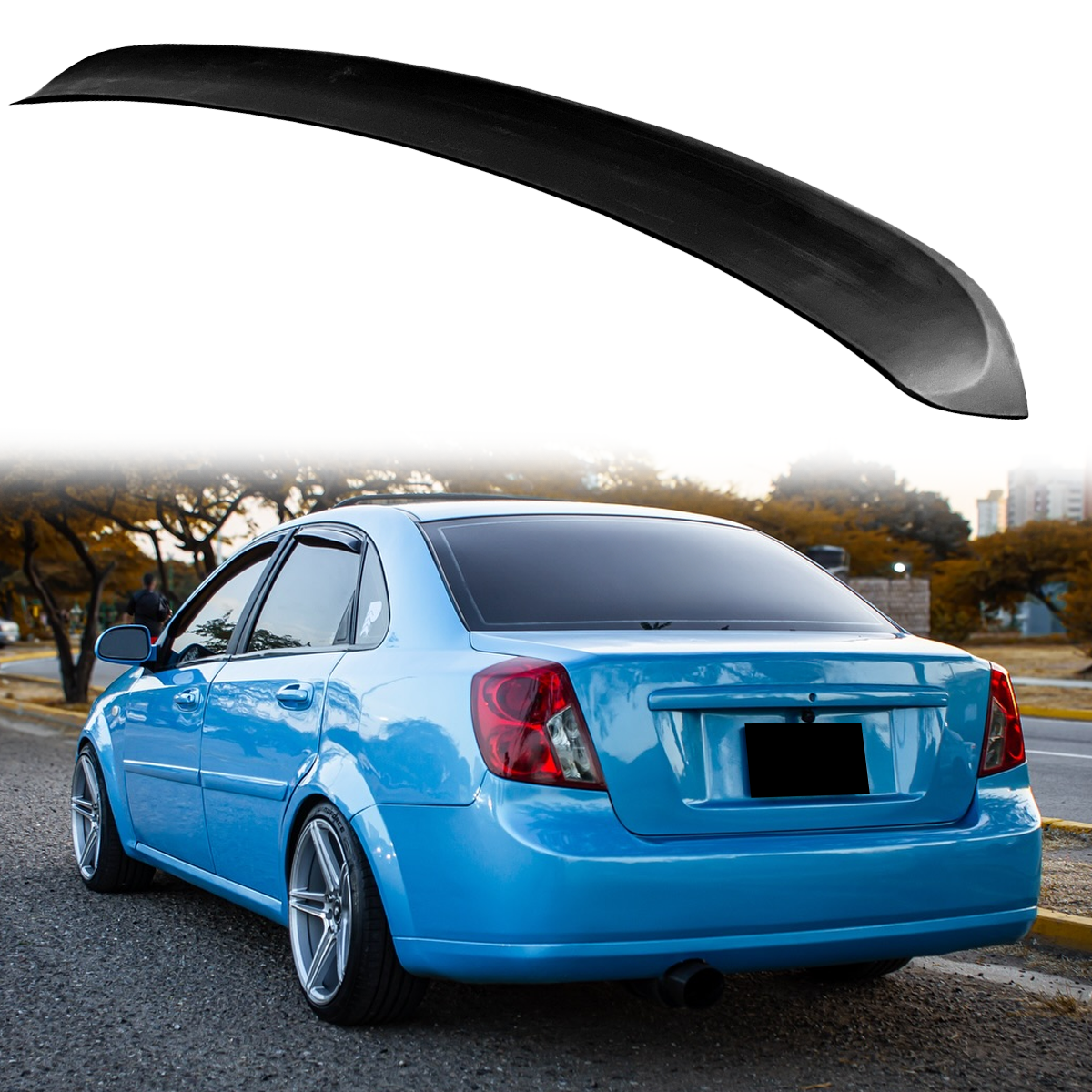 Chev Optra Rear Chevy Optra Rear Window Roof Spoiler – SpoilerKing