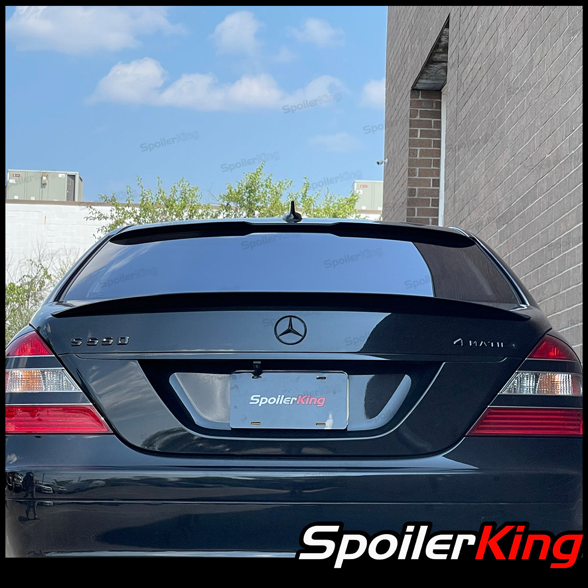 Mercedes Benz S Class W221 2007-2013 Rear Window Roof Spoiler w/ Cente ...