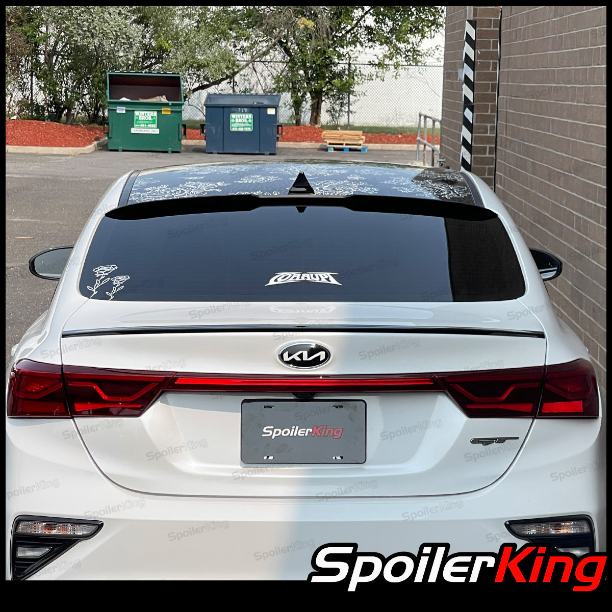 Kia Rear Spoiler Kia Forte 2019-2024 Rear Window Roof Spoiler w/ Center Cut (284RC ...
