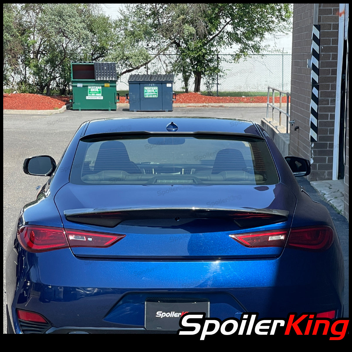 INFINITI Q60 2017-2022 Rear Window Roof Spoiler w/ Center Cut (284RC ...