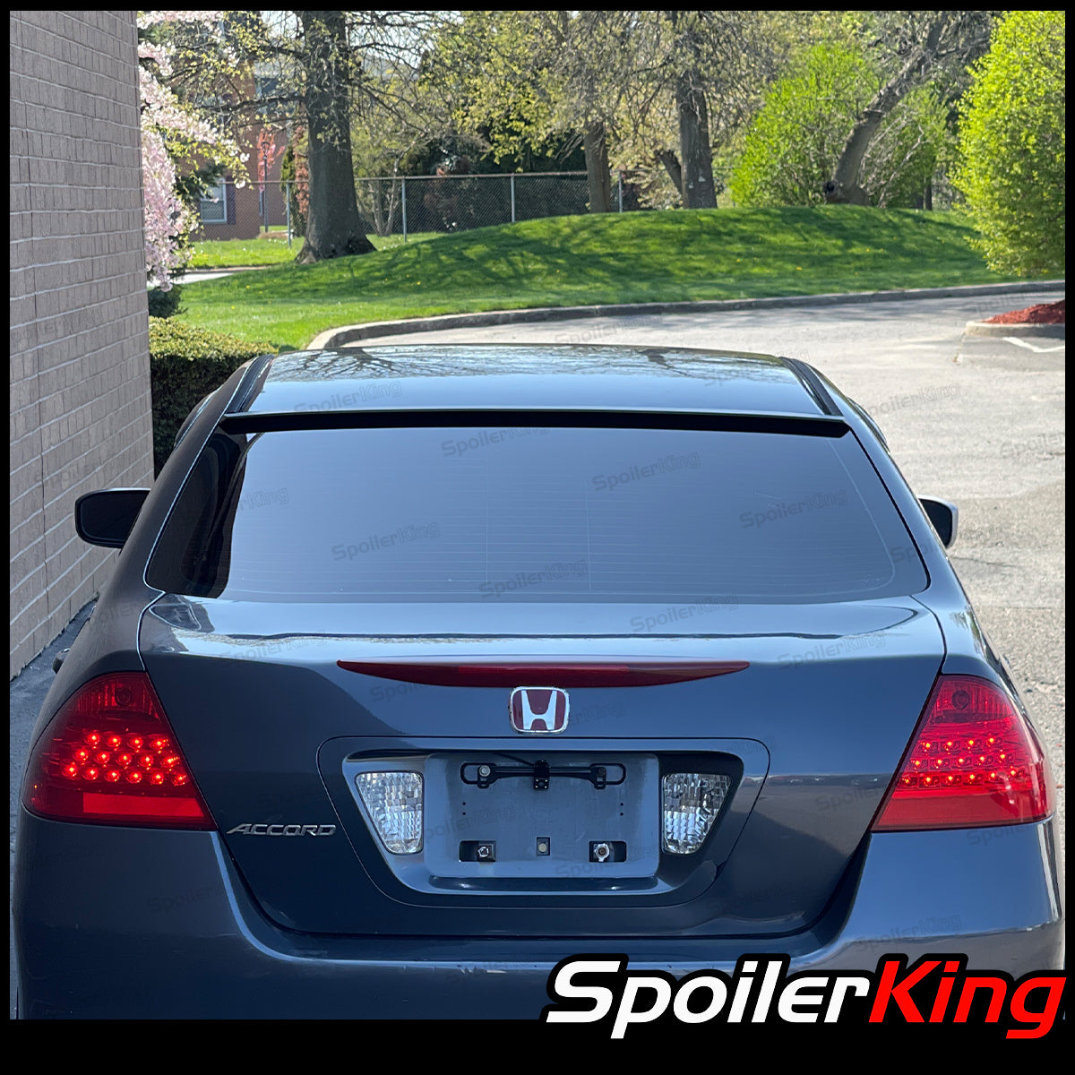 Unpainted Primer Spoiler For Toyota Matrix 2003-2007 - Rear Roof Pedestal Style