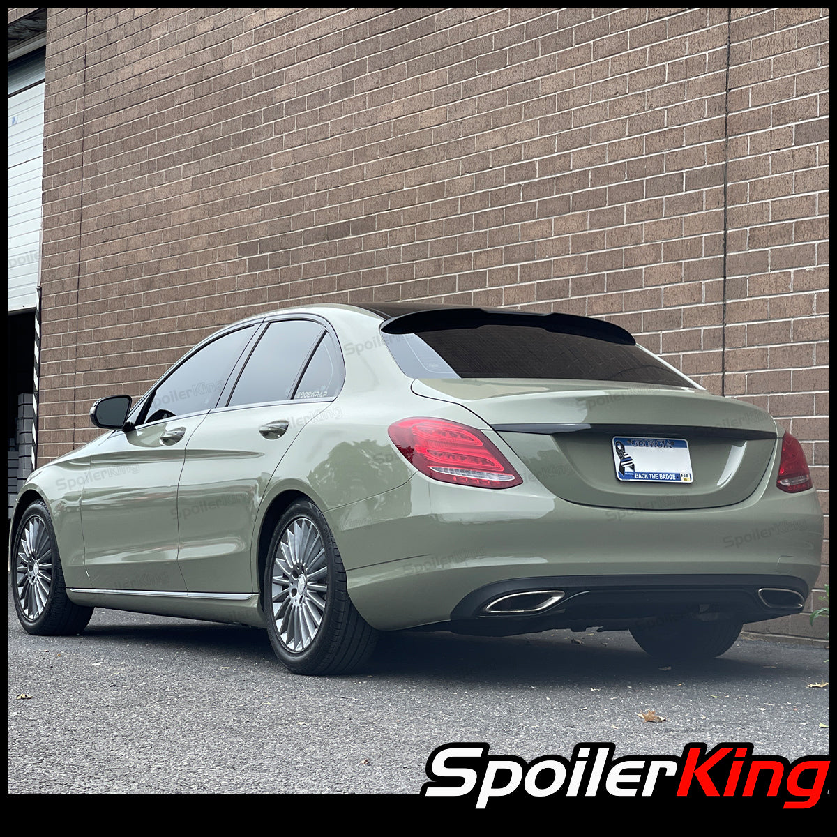 Mercedes Benz C Class W205 2015-2021 Rear Window Roof Spoiler XL w/ Ce ...