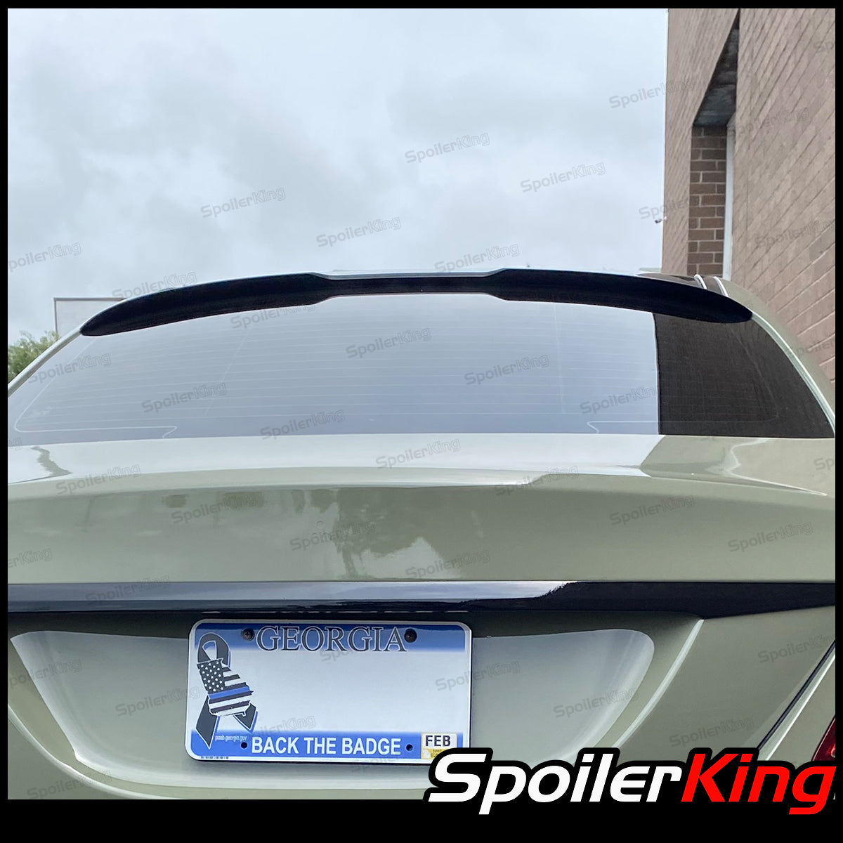 Mercedes Benz C Class W205 2015-2021 Rear Window Roof Spoiler w/ Cente ...