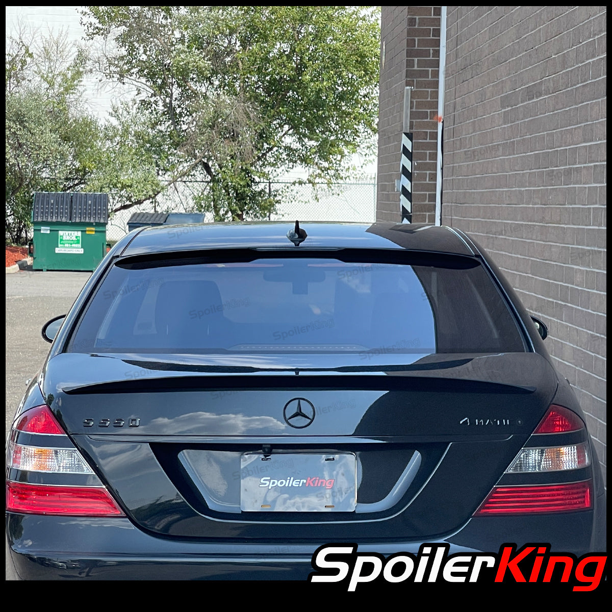 Mercedes Benz S Class W221 2007-2013 Rear Window Roof Spoiler w/ Cente ...