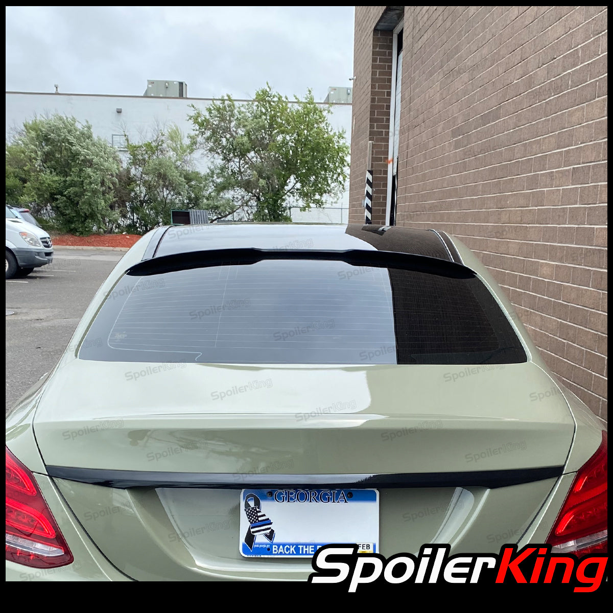 Mercedes Benz C Class W205 2015-2021 Rear Window Roof Spoiler w/ Cente ...