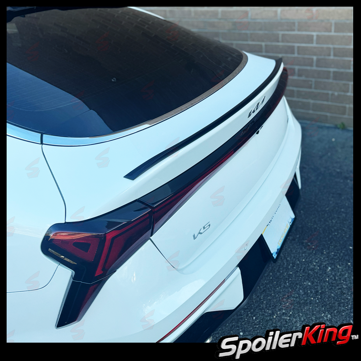 SpoilerKing Duckbill Trunk Lip Spoiler For KIA K5 (2021-Present) - Unpainted Flat Black - 284KC