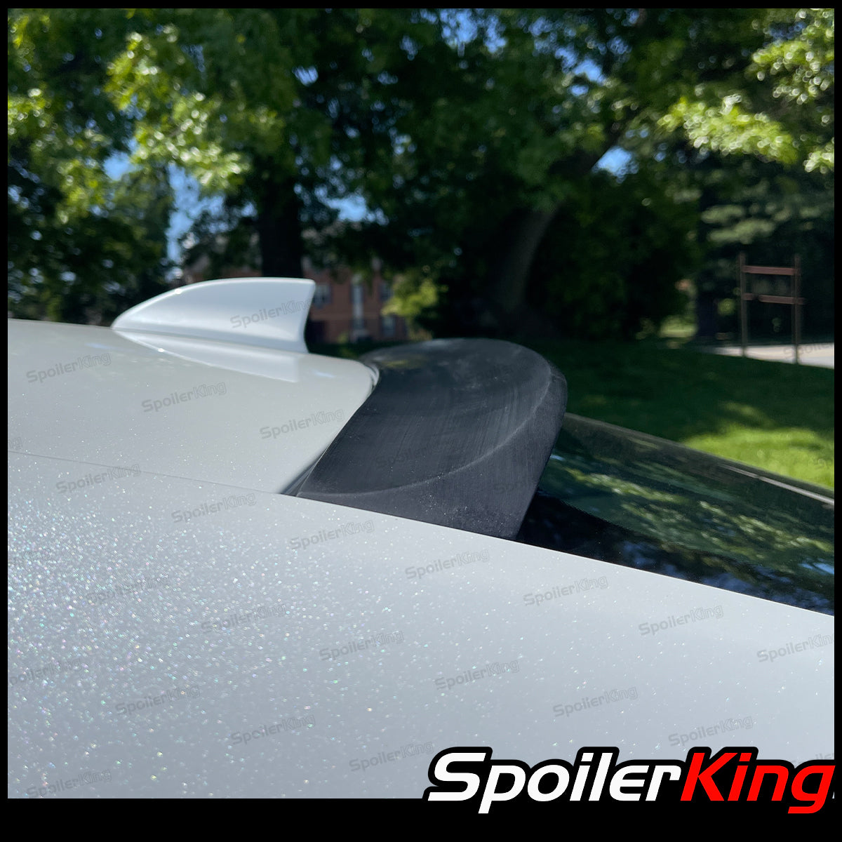 thumbnail image 2 of SpoilerKing #380R Rear Window Roof Spoiler For Honda Prelude 1997-2001 - Unpainted Flat Black 2 of 6