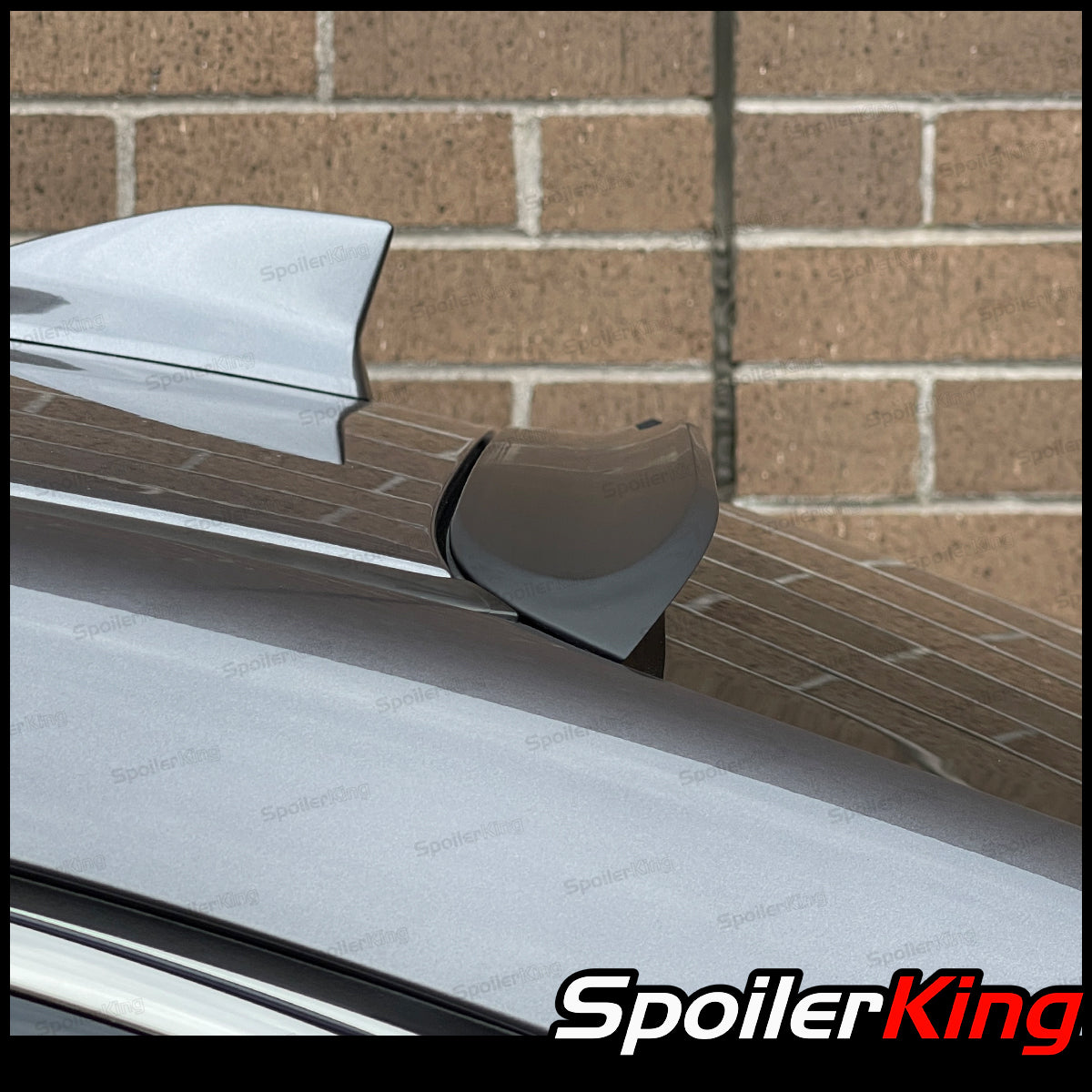 Gloss Black V Style Rear Roof Window Visor Spoiler For Acura ILX 2013-2022 – 4-Piece Kit