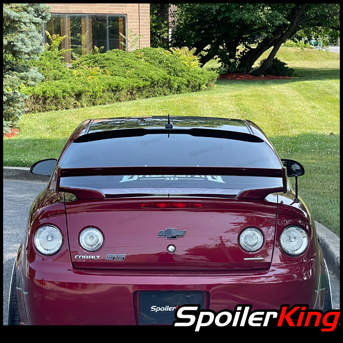 Chevy Cobalt 2dr 2005-2010 Rear Window Roof Spoiler w/ Center Cut (284 ...