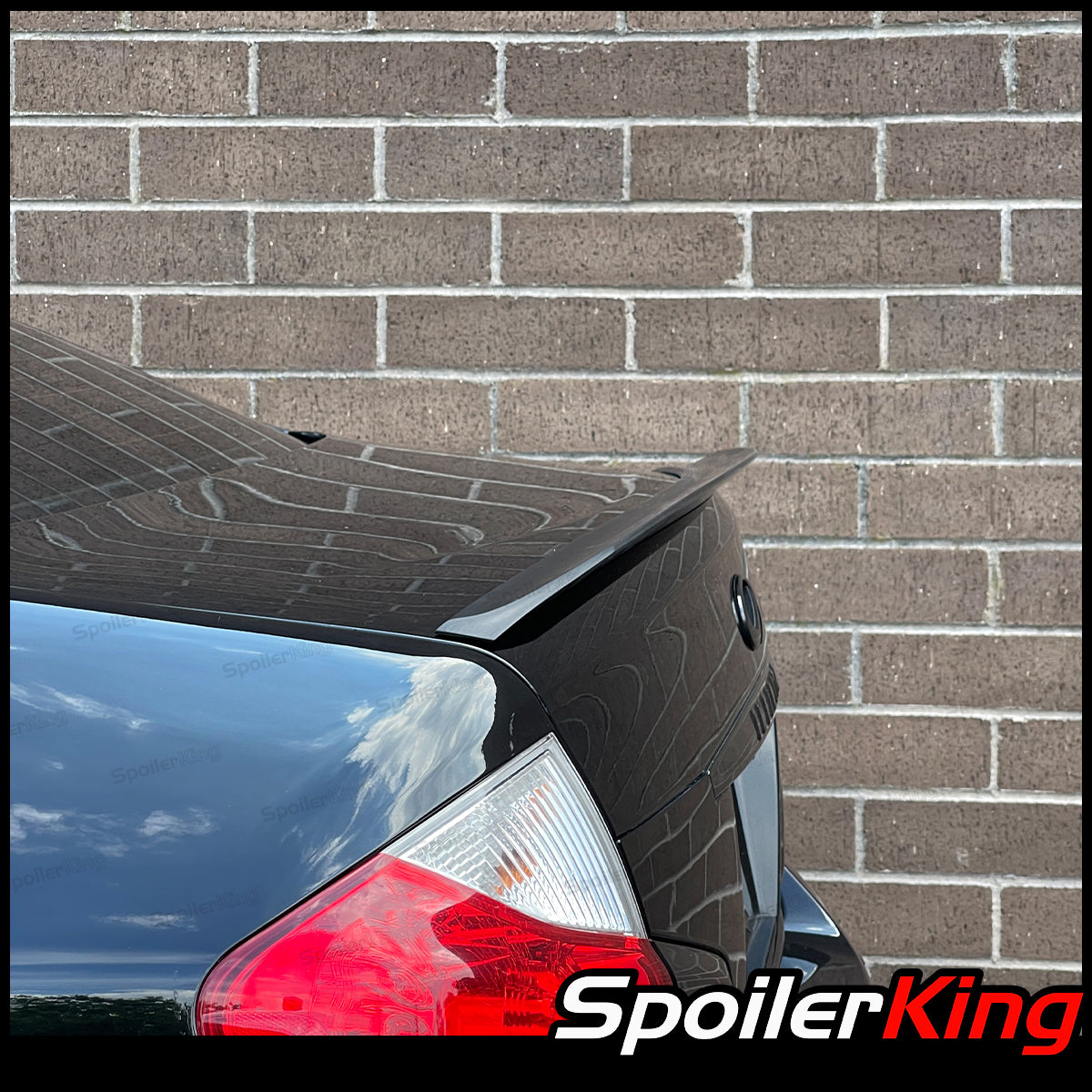 SpoilerKing Duckbill Trunk Lip Spoiler For Pontiac Solstice – Unpainted Flat Black Polyurethane Rubber, 3M Tape Install