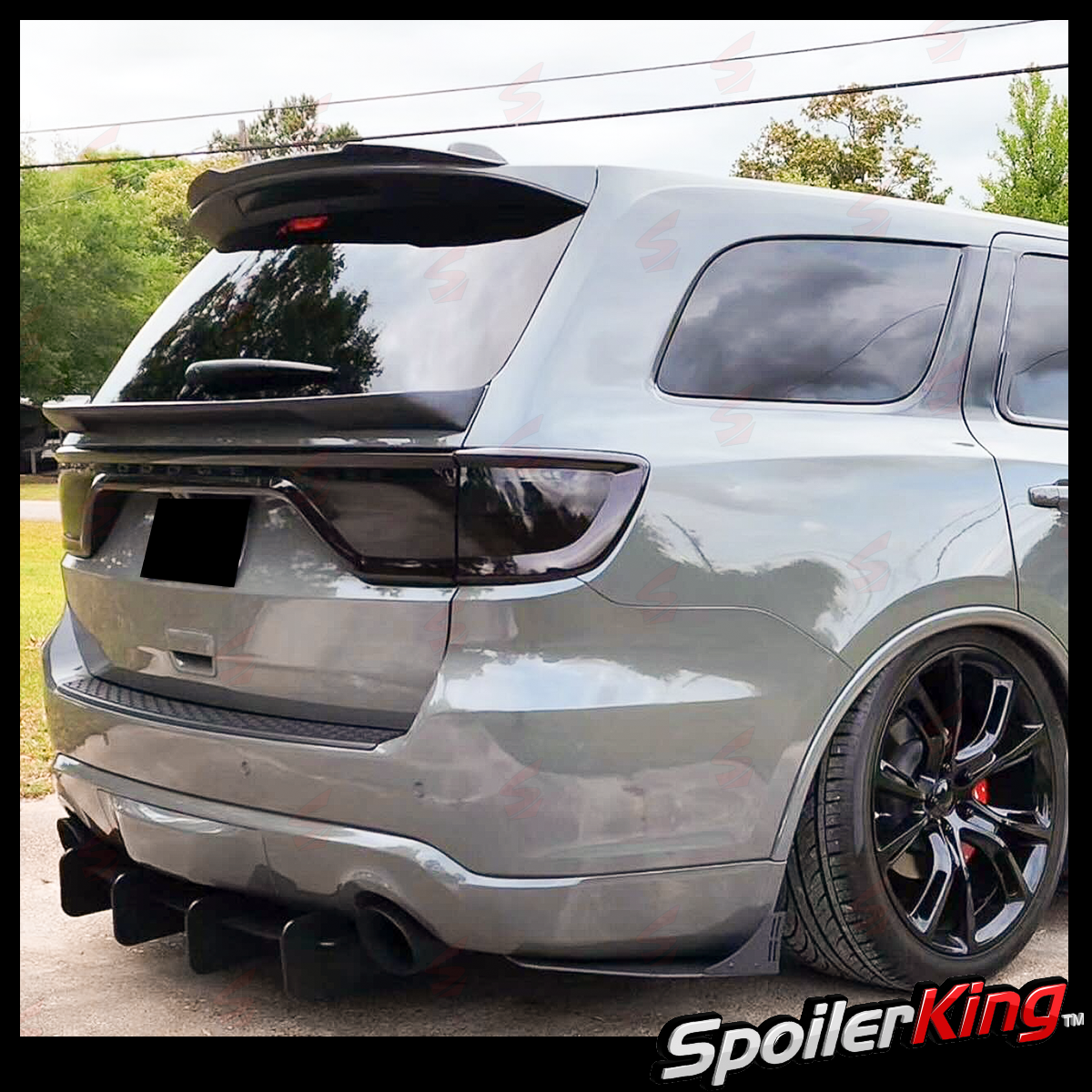 Fits 21-26 Dodge Durango Duckbill Style Trunk Lip Roof Spoiler Matte Black ABS Fits 21-26 Dodge Durango Duckbill Style Trunk Lip Roof Spoiler Matte Black ABS