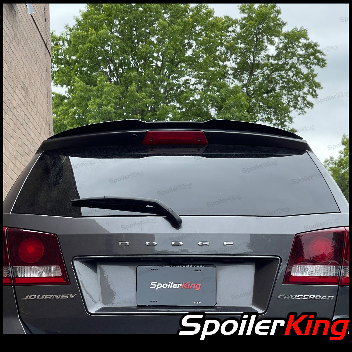 Dodge Journey 2009-2020 Add-on Rear Roof Spoiler w/ Center Cut (284KC ...