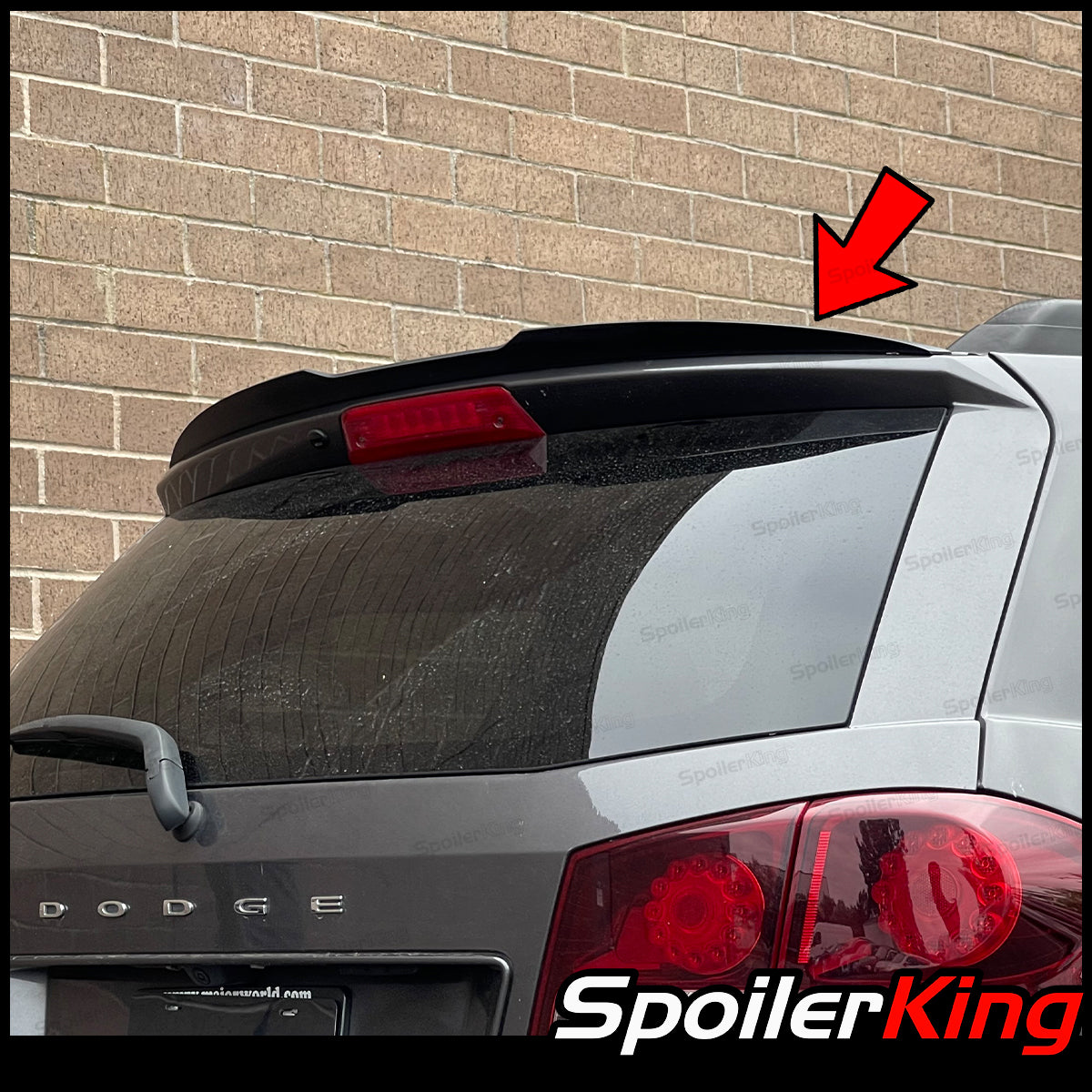 Dodge Journey 2009-2020 Add-on Rear Roof Spoiler w/ Center Cut (284KC ...