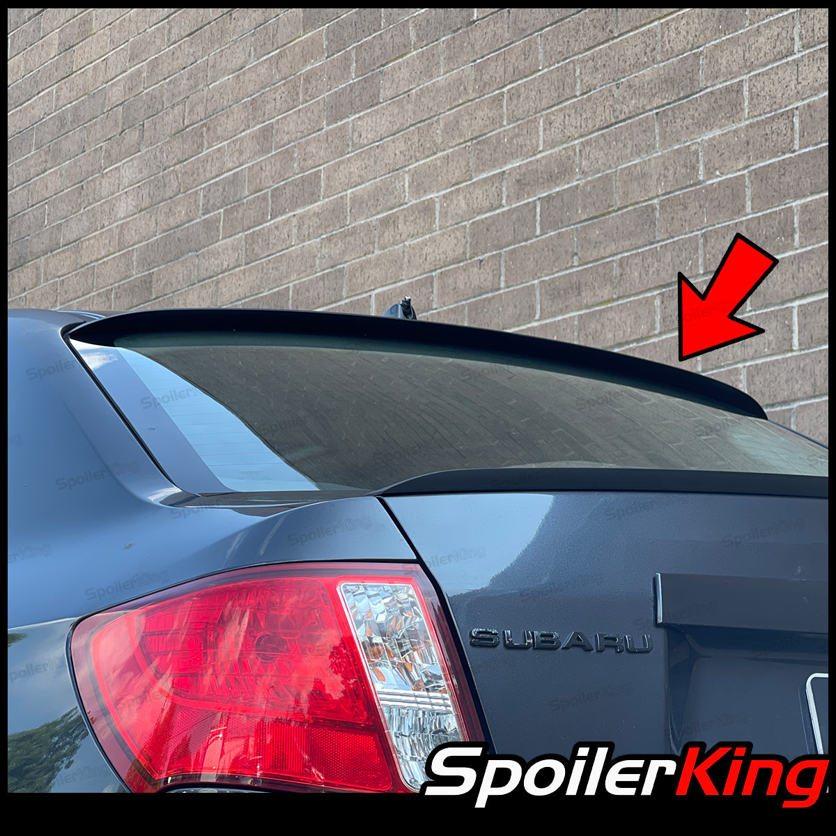Sti Rear Window Spoiler Subaru WRX STI 2008-2014 Rear Window Roof Spoiler (284R) – SpoilerKing