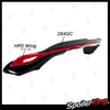 Gurney Flap 284QC Style compatible with HPD Wing for Honda Civic Hatchback FL2 2022-present
