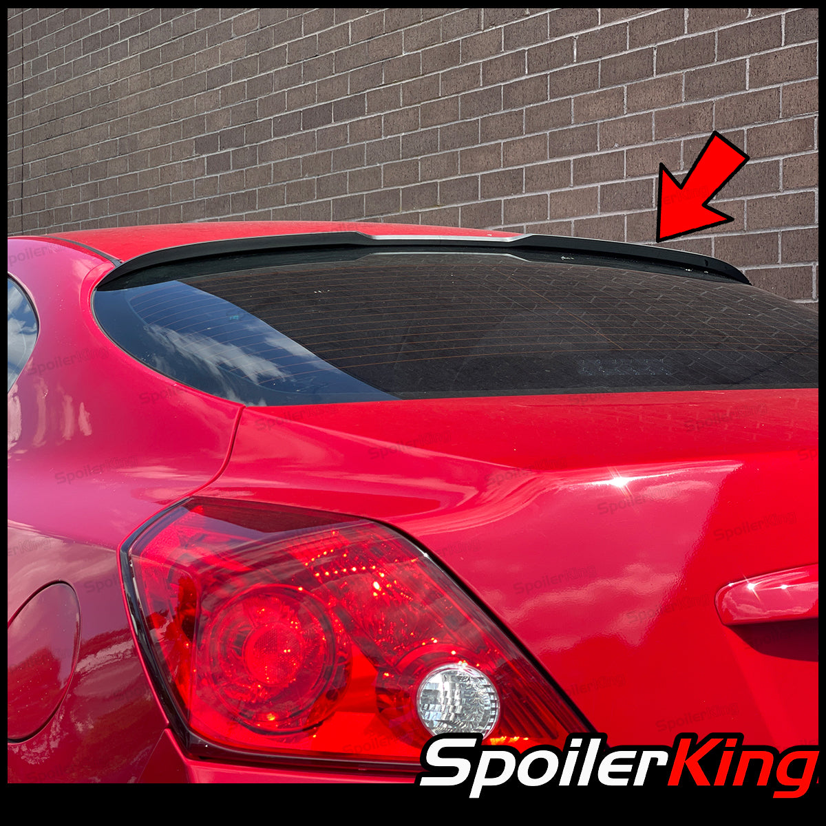 Nissan Altima 2dr Coupe 2008-2013 Rear Window Roof Spoiler w/ Center C ...