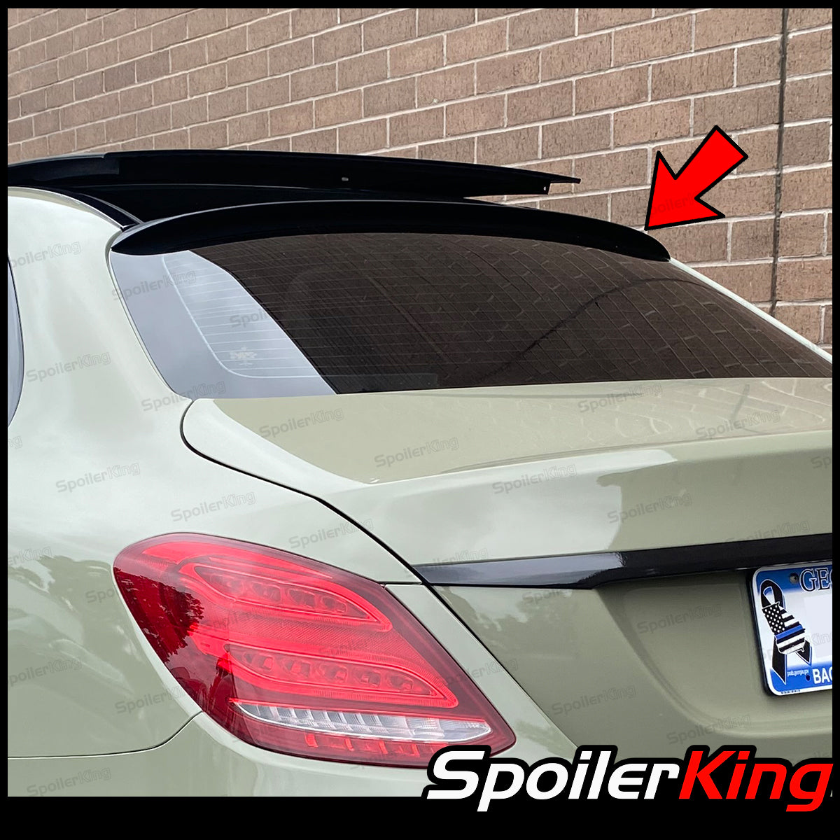 Mercedes Benz C Class W205 2015-2021 Rear Window Roof Spoiler (284R ...