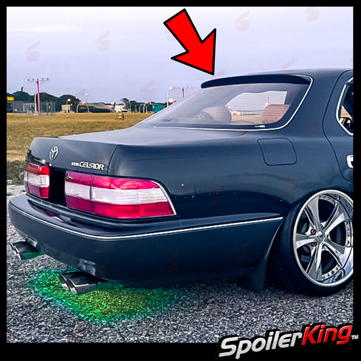 Lexus LS Series LS400 (UCF10) 1990-1994 Rear Window Roof Spoiler Lexus LS Series LS400 (UCF10) 1990-1994 Rear Window Roof Spoiler
