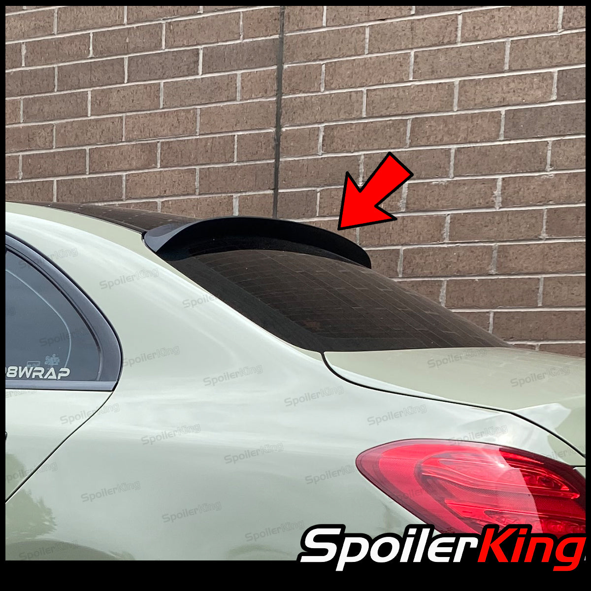Mercedes Benz C Class W205 2015-2021 Rear Window Roof Spoiler XL (380R ...
