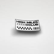 High-Miles Club Sticker