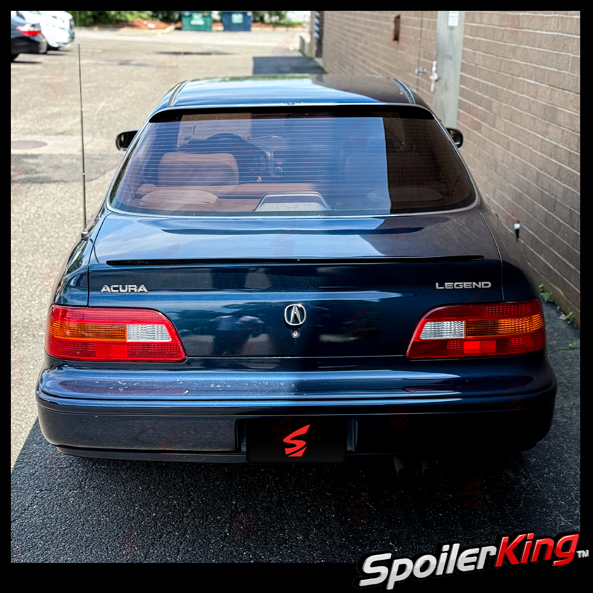 thumbnail image 2 of Rear Roof Lip Spoiler For Acura RL 1996-2004 – Unpainted Flat Black, Flexible Polyurethane By SpoilerKing 2 of 5