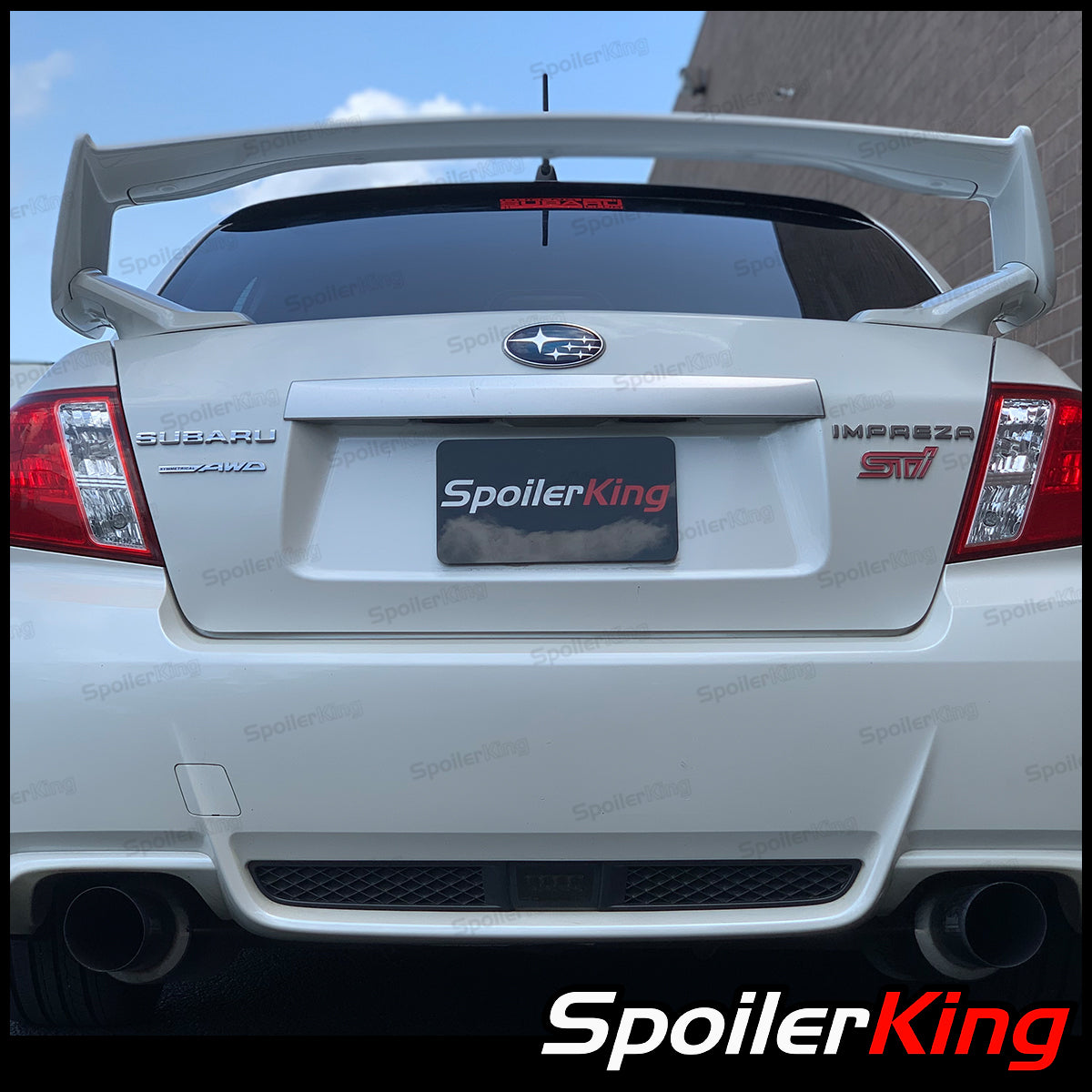 Sti Rear Window Spoiler Subaru WRX STI 2008-2014 Rear Window Roof Spoiler (284R) – SpoilerKing