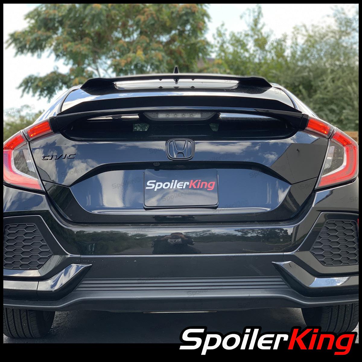 SpoilerKing #284P Universal Polyurethane Trunk Spoiler – Unpainted Flat Black, 30–55 Inch Adjustable Fit