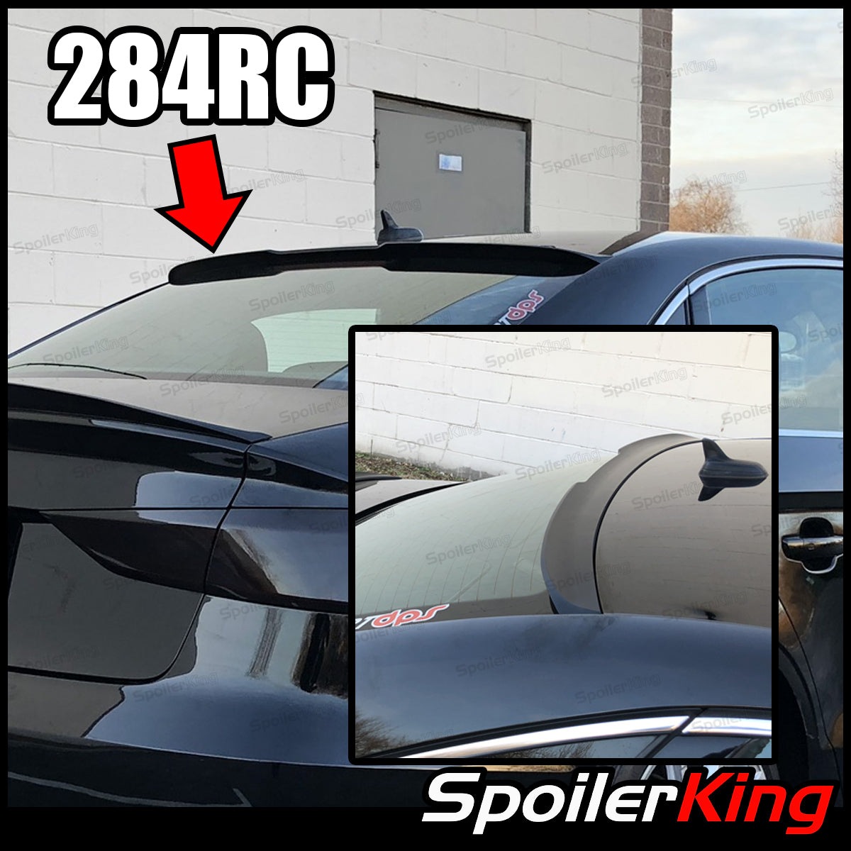 Nissan Altima 2019-present Rear Window Roof Spoiler w/ Center Cut (284 ...