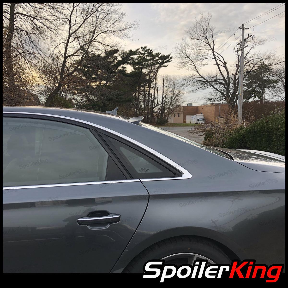 SpoilerKing #380R Rear Window Roof Spoiler For Honda Accord 1998-2002 4dr – Unpainted Flat Black, Flexible Rubber