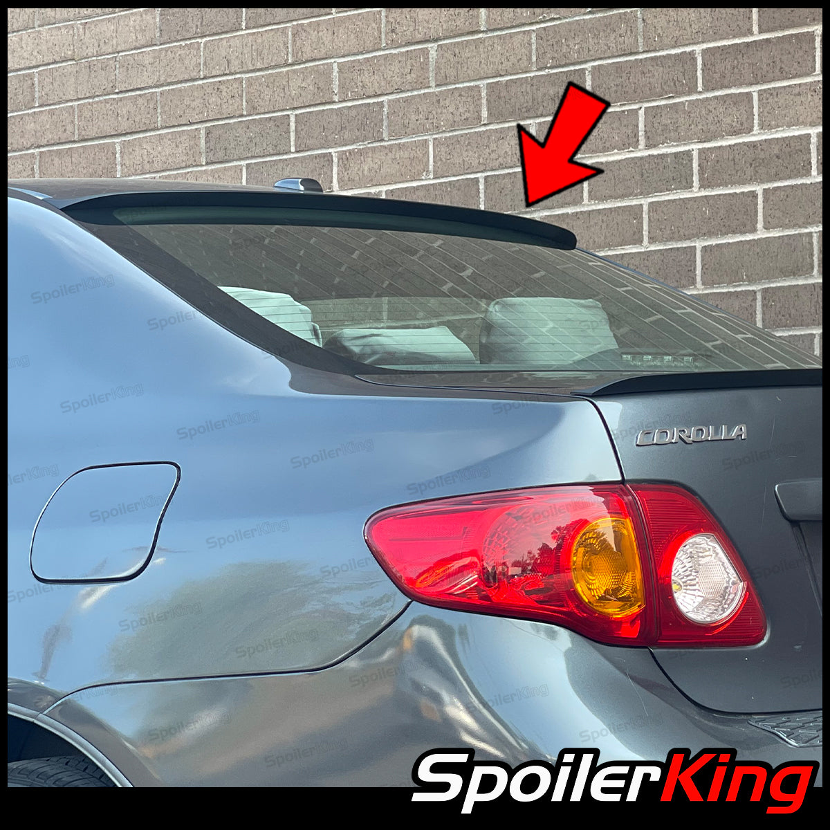 Toyota Corolla 2009-2013 Rear Window Roof Spoiler (284R) – SpoilerKing