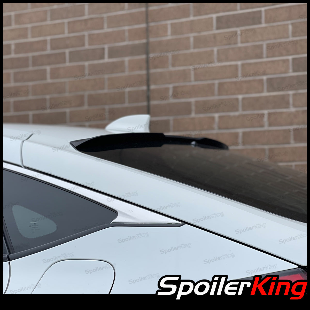 Hatchback Window Spoiler Honda Civic 5dr Hatchback 2022-present Rear Window Roof Spoiler w/ Cen ...