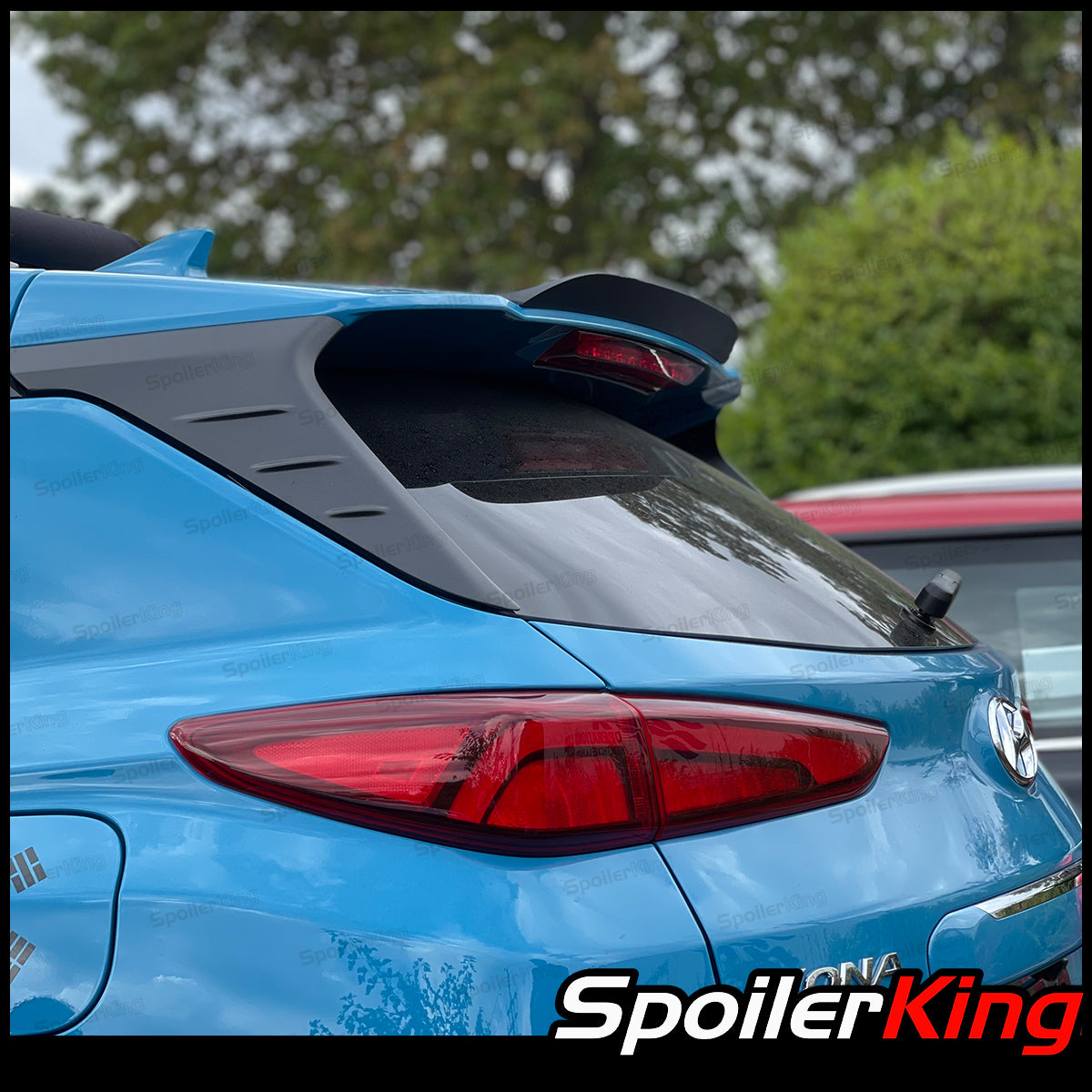 2018-2023 Hyundai Kona Trunk Wing Side Trim Silver Stainless 2018-2023 Hyundai Kona Trunk Wing Side Trim Silver Stainless