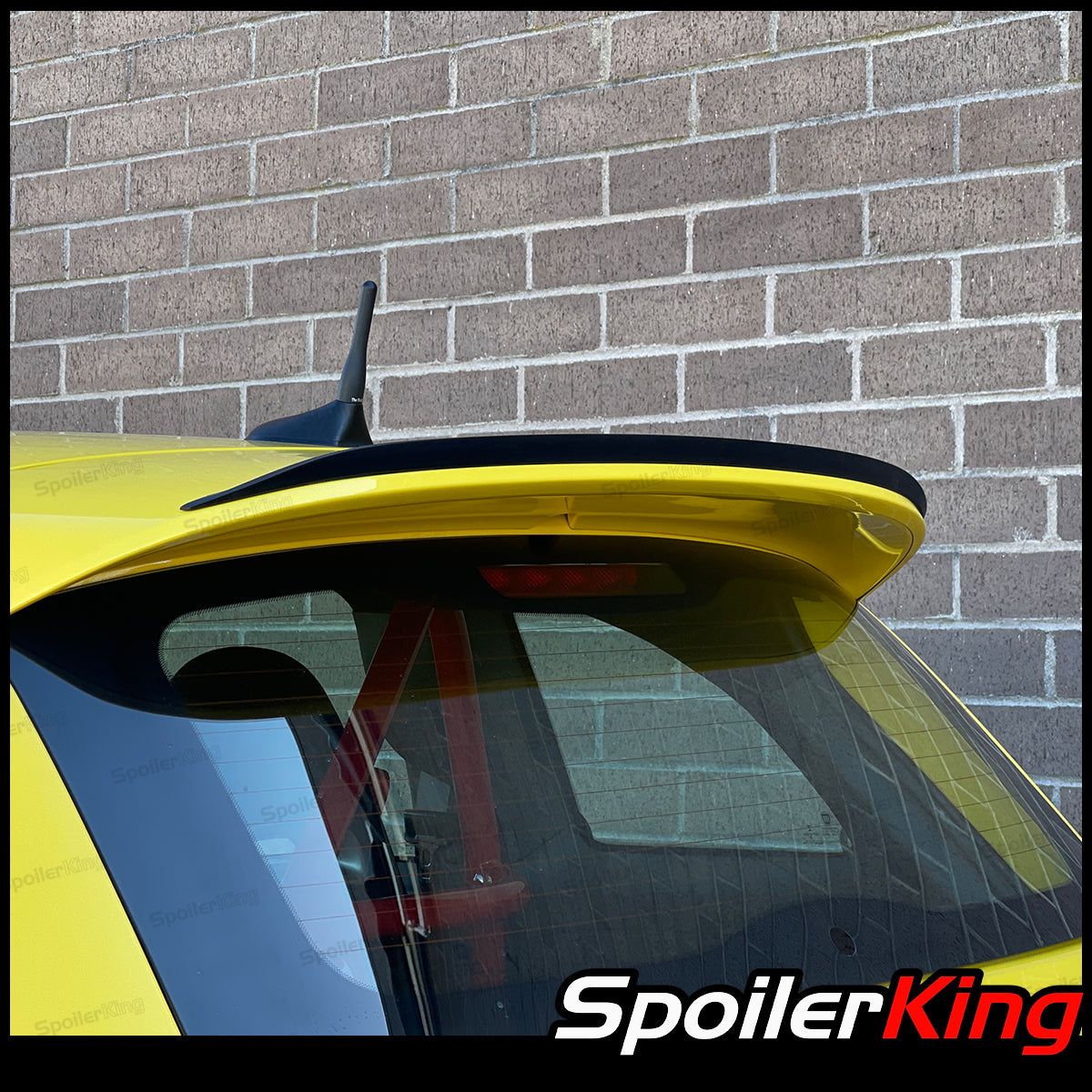 thumbnail image 2 of SpoilerKing Rear Roof Lip Spoiler – Fiat 500 Abarth ONLY 2012–2019, Unpainted Black 2 of 4