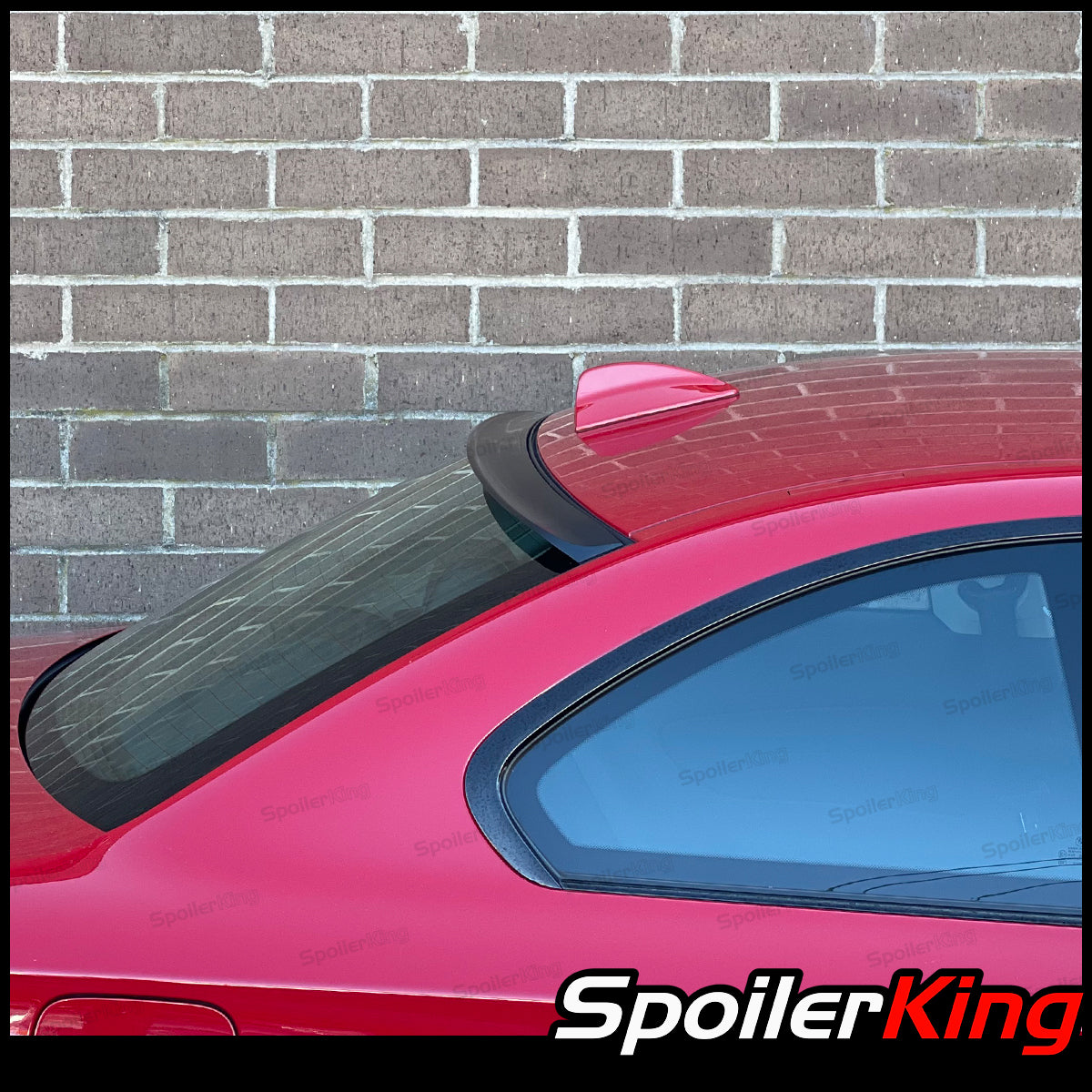 SpoilerKing Rear Roof Lip Spoiler – Fits Chevy Cobalt 2005-2010 2-Door – Unpainted Flat Black – 284R