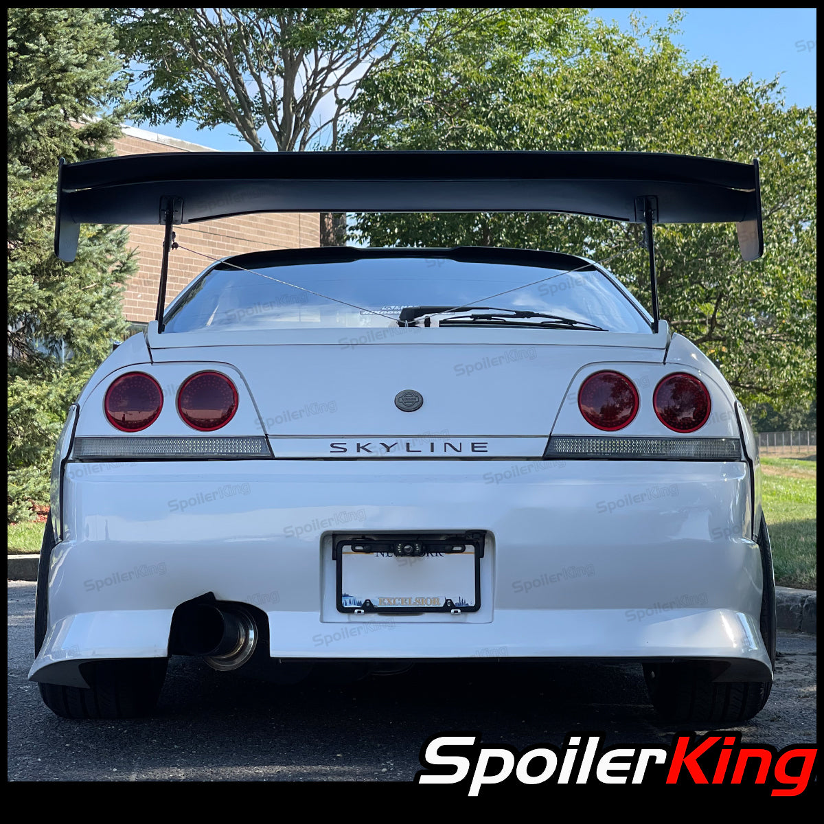 Nissan Skyline 1993-1998 (R33) Rear Window Roof Spoiler w/ Center Cut ...