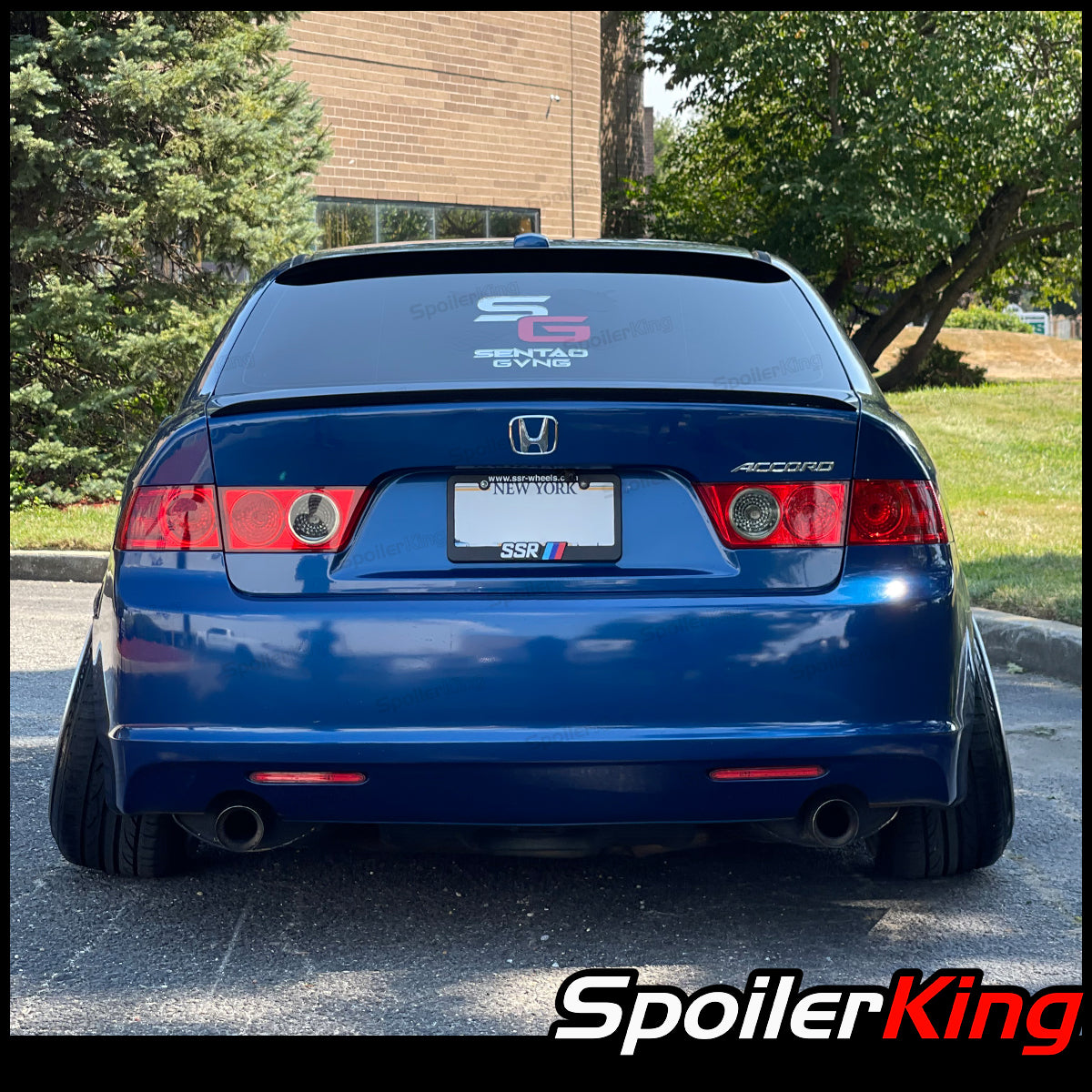 COMBO Rear Roof Wing & Trunk Lip Spoiler (Fits: Acura CL 2001 COMBO Rear Roof Wing & Trunk Lip Spoiler (Fits: Acura CL 2001