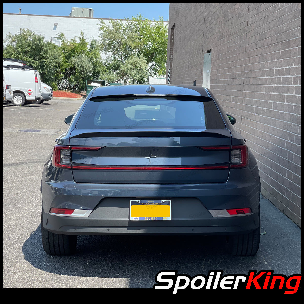 Polestar 2 Rear Diffuser Polestar 2 2021-present Rear Window Roof Spoiler w/ Center Cut (284RC ...