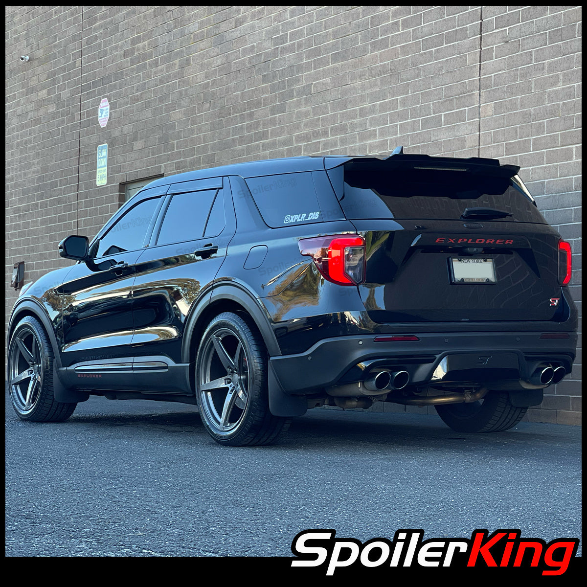 Ford Explorer 2020-present Add-on Rear Roof Spoiler w/ Center Cut (284 ...