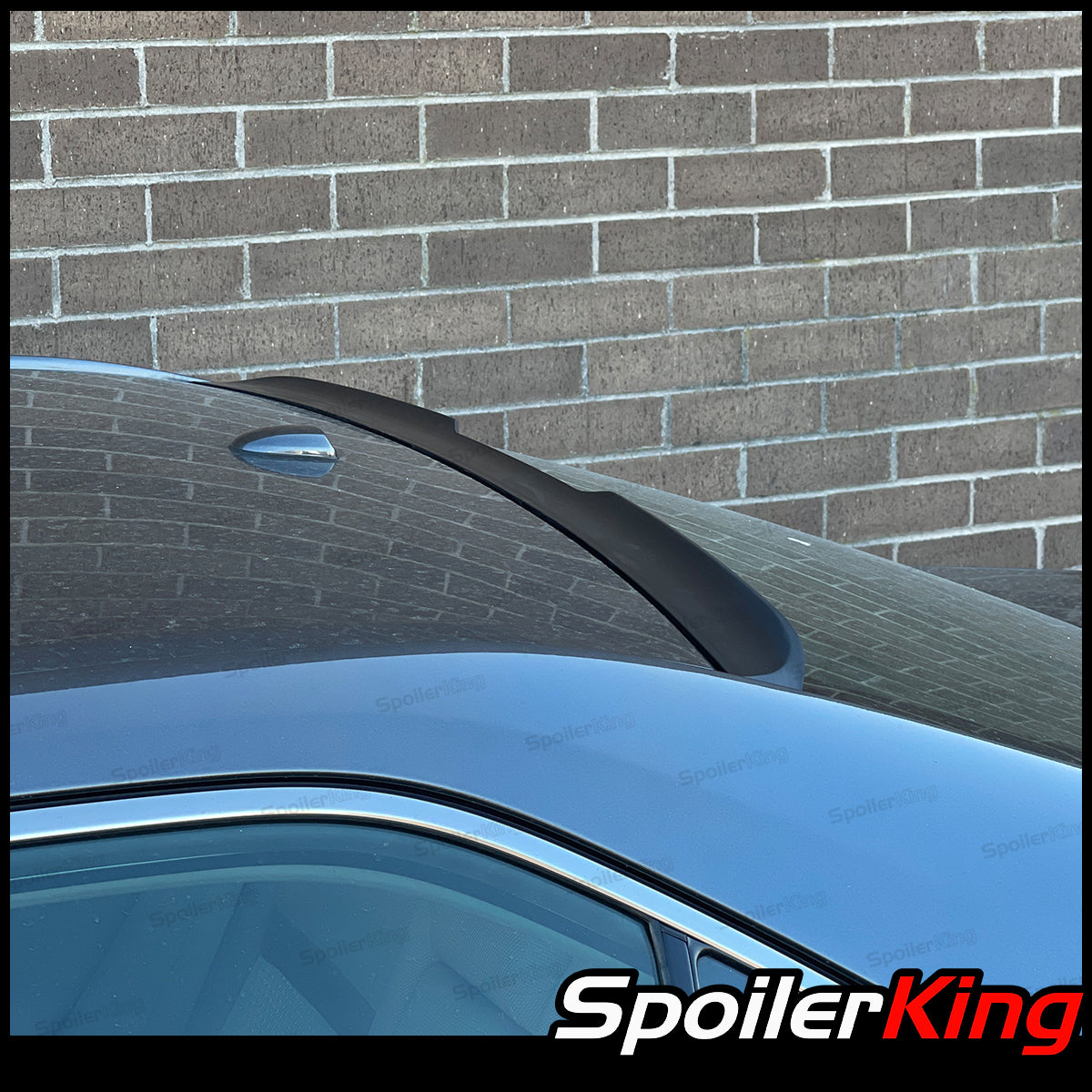 2 STUKS Glanzend Zwart Achterruit Spoiler Side Wing Trim 2 STUKS Glanzend Zwart Achterruit Spoiler Side Wing Trim